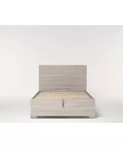 LETTO PIAZZA E MEZZA CONTENITORE CON PIEDINI "HI BOX" OLMO NATURALE 120X190 CM